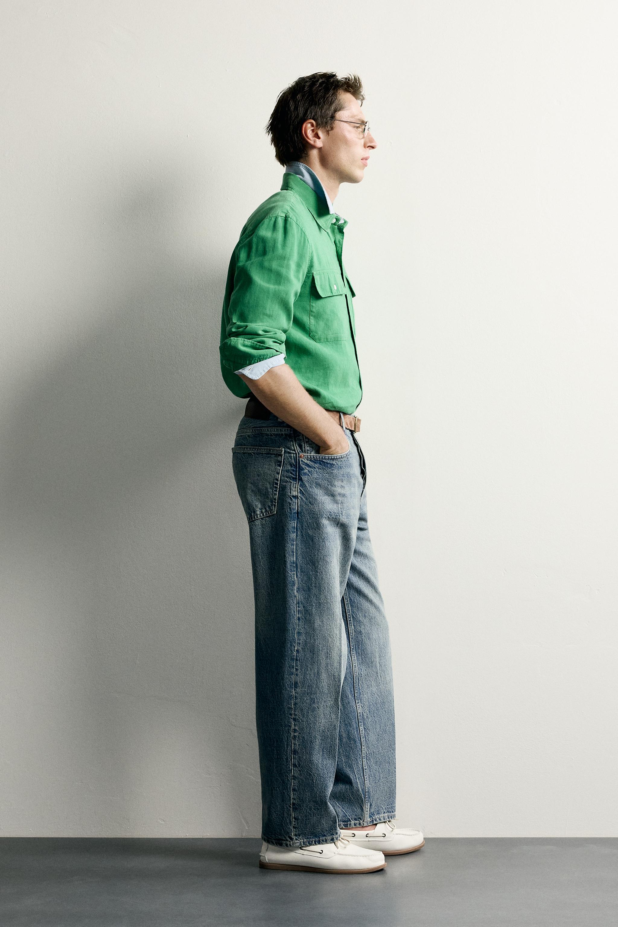 LINEN-LYOCELL FLUID SHIRT